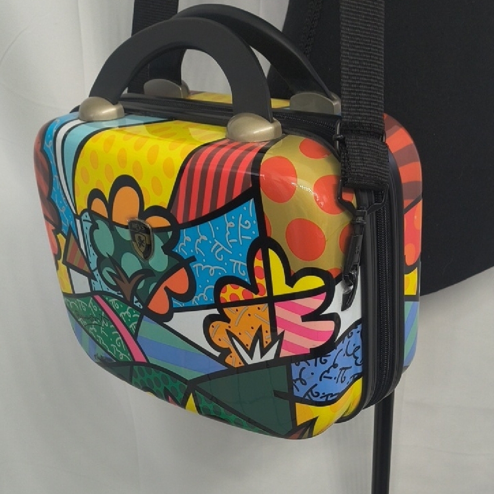 Heys America USA Britto Flowers Hard  Beauty Case Multi-Colored Retired Design
